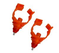 Kisangel 20 Pcs Automatic Chicken Water Feeder Nipples Screw Style Poultry Drinker for Ducks Hens Quail Red Poultry Waterer Suitable for Buckets and Traditional Water Systems