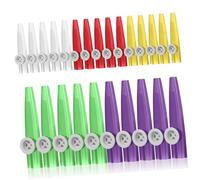 Kisangel 20 Pcs Fun Kazoo for Kids Plastic Kazoos Lightweight Easy to Carry Musical Instruments Safe Materials Music Skills Development Set for School and Home