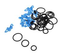 Kisangel 20 Sets Small Fishing Fixed Hook Keepers with Plastic Rings for Sea Fishing Rods Reliable Training Hook Holders for Anglers