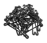 Kisangel 200pcs Garden Plant Fixing Tie Vine Clips Plastic Easy to Remove Easy to Carry and Store Black for Gardening
