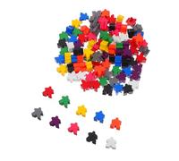 Kisangel 200pcs Wooden Chess Pawns Game Pieces in Assorted Colours for Board Games, Player Markers Made of Wood, Human Shape Tokens Suitable for Classrooms and Tabletop Gaming