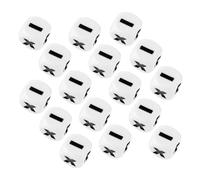 Kisangel 20pcs Acrylic Math Teaching Dice Fun Educational Tools for Learning Addition Subtraction Multiplication Division for Classroom Manipulatives Math Games