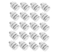 Kisangel 20Pcs Aluminum Alloy Electric Fence Wire Clamp Split Bolt Connector for Multiple Fence Systems Automatic Wire Tension Security Accessory for Residential and Industrial Use