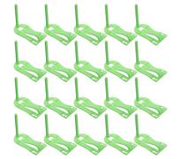 Kisangel 20pcs Bird Cage Rack with Parrot Fruit Vegetable Clips Anti-slip Cage Feeder Stand and Food Holder Perch for Birds Compact Skewer Feeder Accessories and Space Management