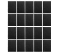 Kisangel 20PCS Black Rectangle Foam Board Sheets | 11.9x7.9 Inch Poster Mounting Panels | Foam Sheets for Art Craft Modeling School Presentation Signage Displays