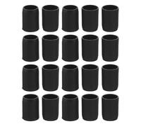 Kisangel 20pcs Black Trekking Pole Tip Covers Protective Plastic Sleeve Set for Walking Sticks, Senior Walking Canes, Outdoor Hiking and Trail Equipment Accessories