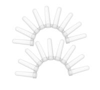 Kisangel 20pcs Clear Floral Water Tubes with Secure Lids Transparent Plastic Flower Holders for Single Stem Arrangements Root Growth Support and Water Propagation in Flower Bouquets