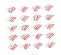Kisangel 20Pcs Decorative Balloon Decal Red Stickers for Birthday Party Celebrations Easy to Use Festive Wall Window Decor for Birthdays Special Events