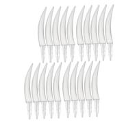 Kisangel 20PCS Halloween Teeth DIY Jack-o-lantern Fangs Kit for School Halloween Activities Spooky Pumpkin Decor Supplies Plastic Fake Teeth Easy Assembly for Party Craft