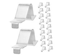 Kisangel 20pcs Heavy Duty Metal Shelf Clips Thick Cabinet Shelf Support Brackets for File Cabinets Bookcases Kitchen Cupboards Easy Install Polished Surface Versatile Shelving Accessories