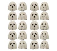 Kisangel 20pcs Miniature Ghost Statues: Halloween Fairy Garden Decoration - Tiny Resin Ghosts Figurine for Tabletop Display Micro Landscapes & Terrarium Decor