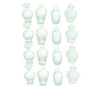 Kisangel 20pcs Miniature Vintage Flower Bottle Models Antique Style Tiny Vases for Dollhouse Decor DIY Micro Landscape Accessories Multipurpose Home Ornaments