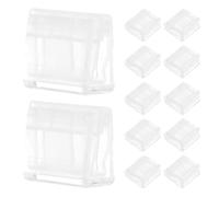Kisangel 20pcs Paper Clips for Document Organizing, Plastic Material with Non-Skid Design, Simple and Elegant Style for Efficient Work at Home and Office