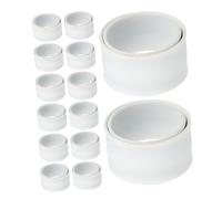 Kisangel 20pcs Party Favor Bracelets Silicone Slap Bracelets Wristbands for DIY Crafts DIY Blank Snap Bands Party Slap Bands Wristband Soft Wrap White