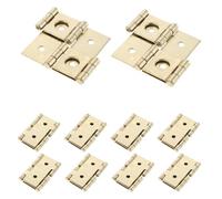 Kisangel 20pcs Retro Style Double Acting Hinges for Cabinets and Doors, Vintage Decorative Folding Screen Hinge with 360 Degree Rotation, Sturdy Cold Rolled Steel, for Renovation and Repair