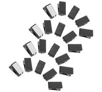 Kisangel 20pcs Self-Adhesive Picture Hooks with Strong Plastic Clips for Hanging Notes and Receipts, Easy to Use Mini Wall Clips Suitable for Office and Home Use