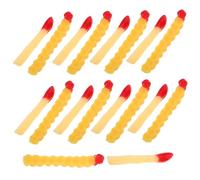 Kisangel 20pcs Simulation Food Fake French Fries Model PVC Artificial Food Decoration for Restaurant Window Display Kitchen Photography Prop