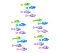 Kisangel 20pcs Swimming Fish Cat Toy for Kitten Cat Interactive Electric Chewing Toy Wear-resistant Pet Accessory