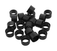 Kisangel 20pcs Universal 22mm to 19mm Plastic Tube Reducer Sleeve,Walker Feet Covers, Smooth Glide Sleeves, Black Plastic End Caps for Walking Aid Equipment