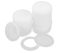 Kisangel 20pcs White Round Air Vent Covers for Cabinet and Wardrobe, Breathable Design Multifunctional Pp Material, Circular Small Air Vents for Home Furniture Ventilation