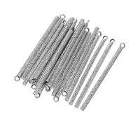Kisangel 20pcs Zinc Alloy Vertical Bar Pendants Antique Silver 54x3x3mm Diy Long Dangle Charms for Wind Chimes Jewelry Making Supplies