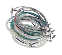 Kisangel 21pcs Guzheng Practice Strings Nylon Line Metal Universal Fit Precise Tuning Assorted Color 163cm Length for Kids Beginner Daily Practice and Stage Performances