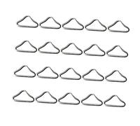 Kisangel 22Pcs Metal Trampoline Triangle Buckles Replacement Rings Wear Resistant Trampoline Accessories Mesh Safety and High Strength