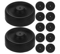 Kisangel 24pcs Black Rubber Aquarium Air Pump Diaphragm Replacement Discs for Fish Tank Oxygen Pump Accessories, Enhanced Oxygen Supply and Quiet Operation for Nano Aquariums