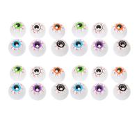 Kisangel 24pcs Halloween Eyeball: 4cm Realistic Plastic Eyeballs Prop With High Elasticity For Horror Decor - Creepy Prank Props Haunted House Decorations