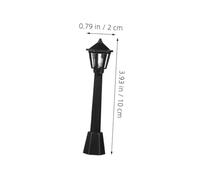 Kisangel 24pcs Miniature Street Lights Model Lamps for Fairy Garden Railway Village Scene Microlandscape Decor with Authentic Urban Streetlamp Design