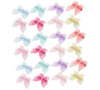 Kisangel 24pcs Pet Butterfly Hair Clips with Fake Pearl Secure Clasp Dog and Cat Hair Accessories Barrette for Puppy Grooming and Stylish Pet Decoration