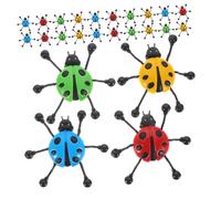 Kisangel 24pcs Sticky Ladybug Sensory Stretchy Crawler for Interactive Party Favors Photo Props for Birthdays and Holiday Celebrations