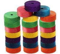 Kisangel 24Pcs Wood Wheels DIY Wooden Wheels for Car Model Building Smooth Surface Wooden for Boys and Educational Play