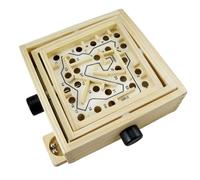 Kisangel 25-Level Wooden Maze Puzzle Game for Boys and Girls Intellectual Board Game Toy for Children Engaging Educational Activity for Boys and Girls