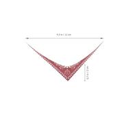 Kisangel 25Pcs Mini Doll Scarves Set Small Decorative Triangle Scarves for DIY Doll Accessories in White Blue Pink Red and Stars Pattern, Suitable for Dollhouse and Figurines