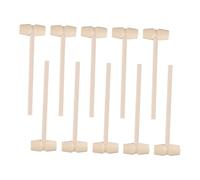 Kisangel 25Pcs Wooden Mallet Hammer Set for Educational Crab Shell Cracking Tool with Premium Smooth Wood Surface Safe and Multi Functional for Cooking Crafts and Play