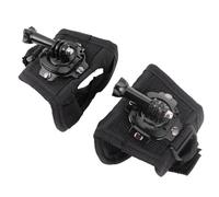 Kisangel 2pcs 360 Degree Rotating Camera Wrist Strap Mount Band Compatible with Gopro Black, Glove Style Holder for Action Camera Accessories, for Sports and Outdoor Use