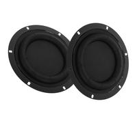 Kisangel 2Pcs 6.5-Inch Round Rubber Subwoofer Woofer Membrane Passive Radiator Diaphragm Film Plate with Screws for DIY Speaker Repair and Bass Radiator Replacement
