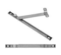 Kisangel 2pcs 8-inch 304 Stainless Steel Telescopic Sliding Window Locks with Adjustable Casement Stay Bars for Patio and Balcony Door Security Random Color