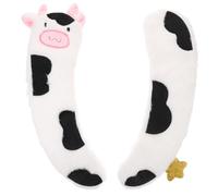 Kisangel 2Pcs Adorable Cow-Shaped Toilet Seat Cushions Soft Washable Covers Reusable Warm Pads for Standard Adult and Toilets Skin-Friendly with Non-Slip Backing Quick-Dry Machine Washable