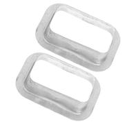 Kisangel 2pcs Aluminum Alloy Rainwater Gutter Drop Outlet Adapter Roof Downspout Connector Metal Replacement for Efficient Water Drainage and Seamless Gutter Integration