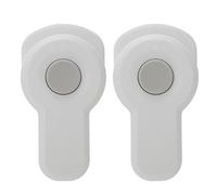 Kisangel 2pcs Baby Proof Oven Lock White Plastic Kitchen Safety Lock with Easy Installation, Difficult for Babies to Open, for Childproofing Oven Doors
