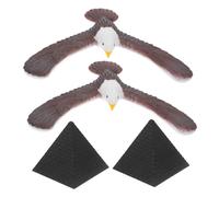 Kisangel 2pcs Balancing Bird with Pyramid Stands Gravity Eagle Design for Cognitive Development Educational Balance for Home Office Desktop Interaction and Hand-eye Coordination Enhancement