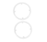 Kisangel 2pcs Bike Crankset Chain Wheel Protector White Teeth Mountain Bike Sprocket Guard Cover with Quick Attachment Mud and Protection for Cycling Chainring Stability