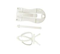 Kisangel 2pcs Bird Cage Clip Plastic Handy Parrot Clamp White Enrich The Living Environment of Birds Birdcage Accessory for Assorted style