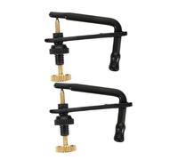 Kisangel 2Pcs Black Gold Alloy Violin Fine Tuning Adjusters for Violins Metal String Adjuster Tools for Professional and Amateur Players and Stable Sound Quality Enhancers