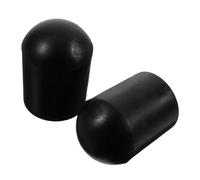 Kisangel 2pcs Black Rubber Double Bass Endpin Tips Non-slip Protective Caps for Stable Performance Flexible Fit Vibration Dampening Enhancing Acoustics Portable Endpin Protectors