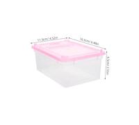 Kisangel 2pcs Boxes for Reptiles Transparent Portable Breeding Containers with Breathable Design and Wear Resistant Insect Habitat for Tortoise and Gecko Care
