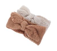 Kisangel 2pcs Boy Girl Girl Headbands Newborn Headband Knitted Bow for Hair Accessories Party Headdress