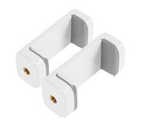 Kisangel 2pcs Cell Phone Holder Clip Smartphone Tripod Mount Adapter Secure Stable for Selfie Stick and Tripod Hot Shoe Compatible Phones